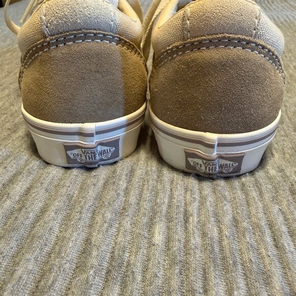Womens Vans size 7 Old Skool Shoes Khaki and Tan - Picture 5 of 9